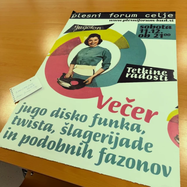👉 Plakat, dogodek Tetkine radosti v @plesni_forum_celje , 2015 🎚️🎛️
🧞 Priprava gradiva v #citalnica #hisapisanihspominov
📎 SI_ZAC/1370/001_00408 Kulturno umetniško društvo Plesni forum Celje