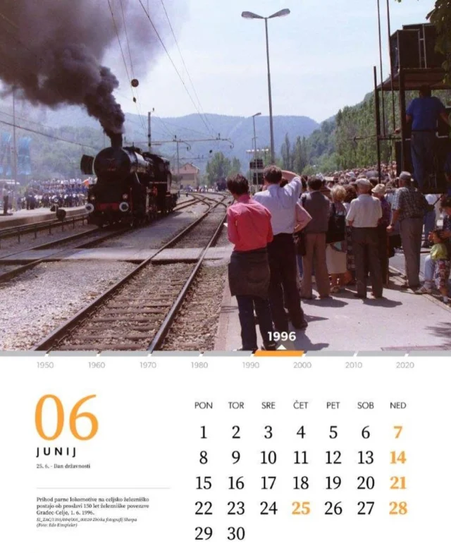 🗓️ #junij #koledar26
⏳  #zac70 #70skozi6🚂 1. junij 1996 🛤️ 150 let prihoda vlaka v Celje. Jubilejno…
📸  SI_ZAC/1395 Zbirka fotografij Sherpa @einspieleredi