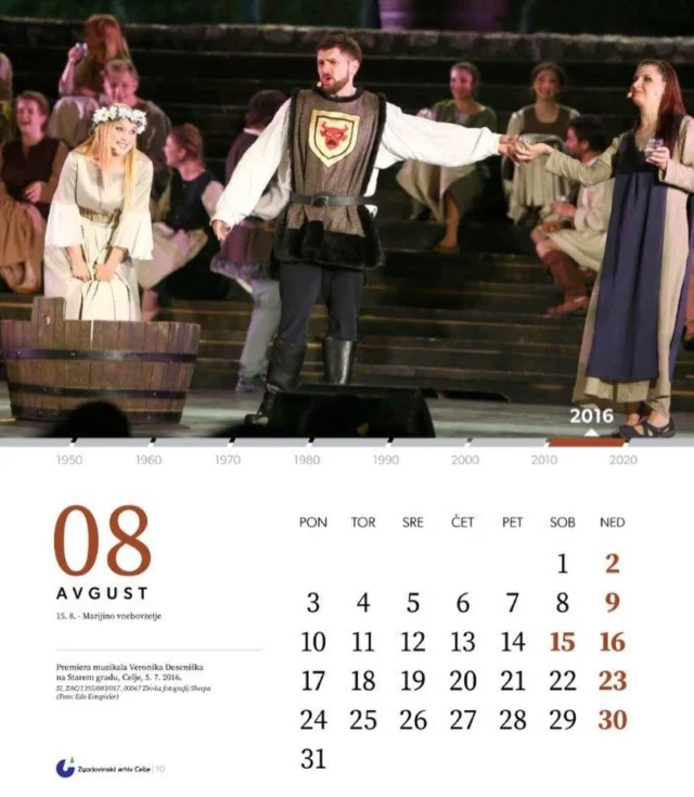 🗓️ #avgust #koledar26  #70skozi6 #zac70 Veronika Deseniška, muzikal, premiera, Stari grad Celje, 2016
📸  SI_ZAC/1395 Zbirka fotografij Sherpa @einspieleredi